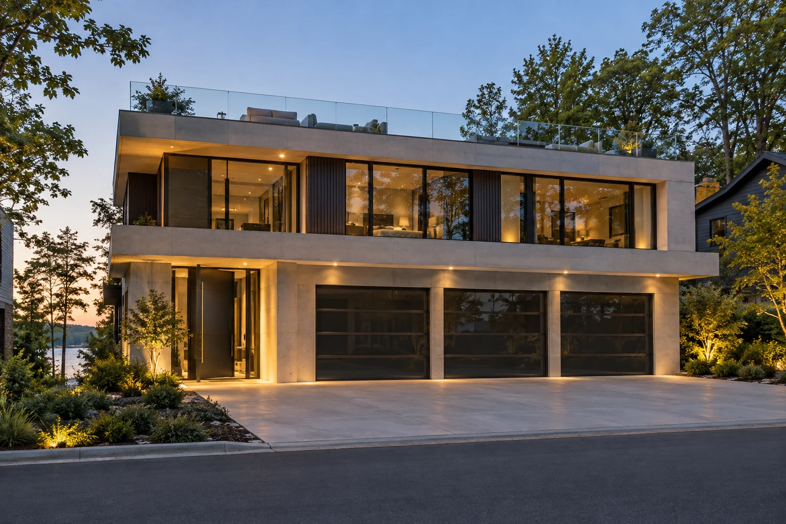 Architectural arrival concept for Glasswater Estate