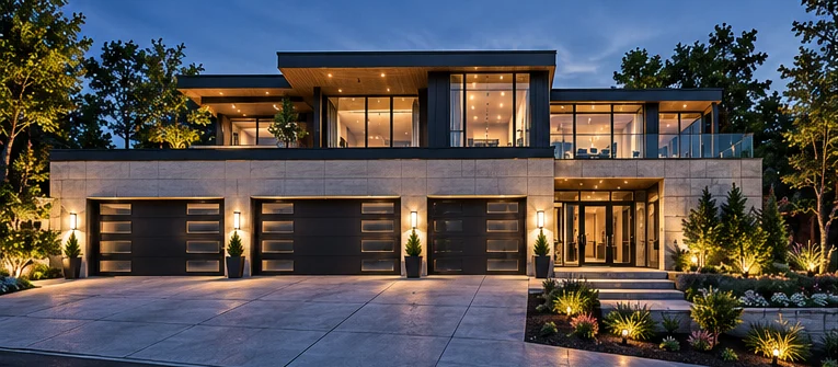 Architectural arrival concept for Glasswater Estate