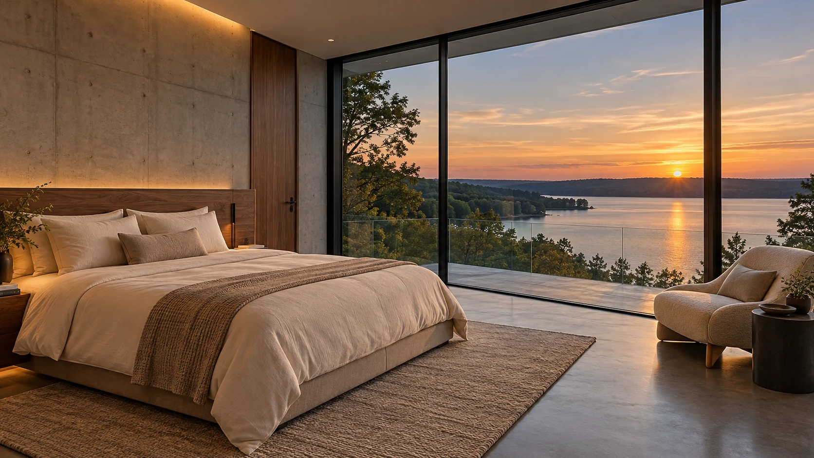 Primary suite concept for Primary bedroom & private terrace